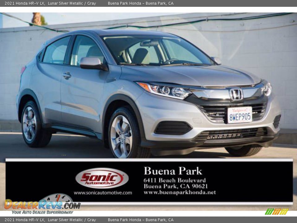 2021 Honda HR-V LX Lunar Silver Metallic / Gray Photo #1