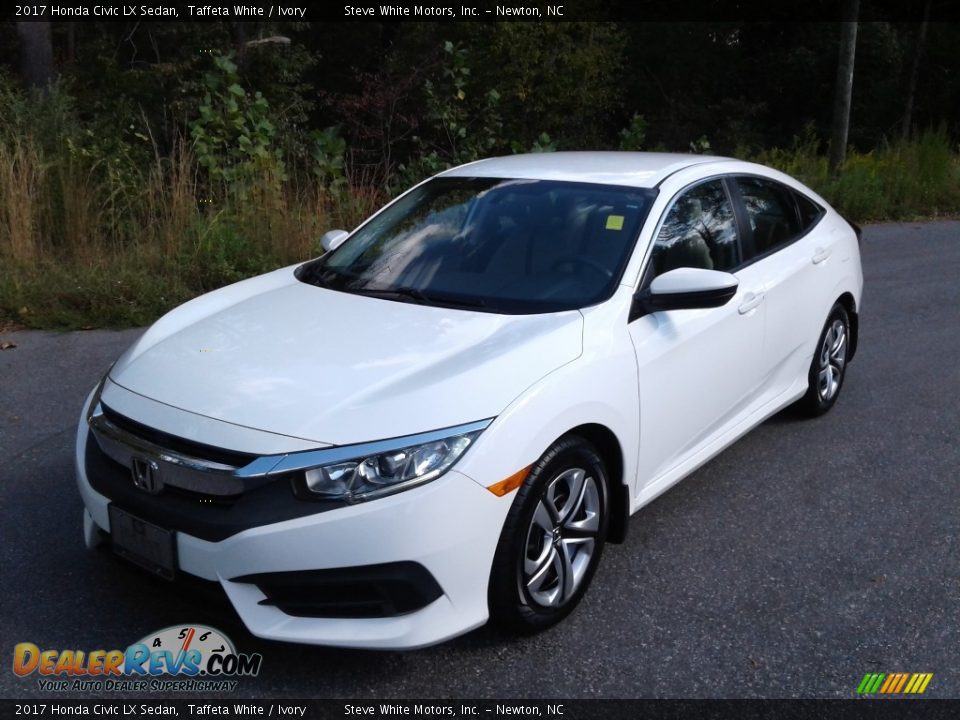 2017 Honda Civic LX Sedan Taffeta White / Ivory Photo #3