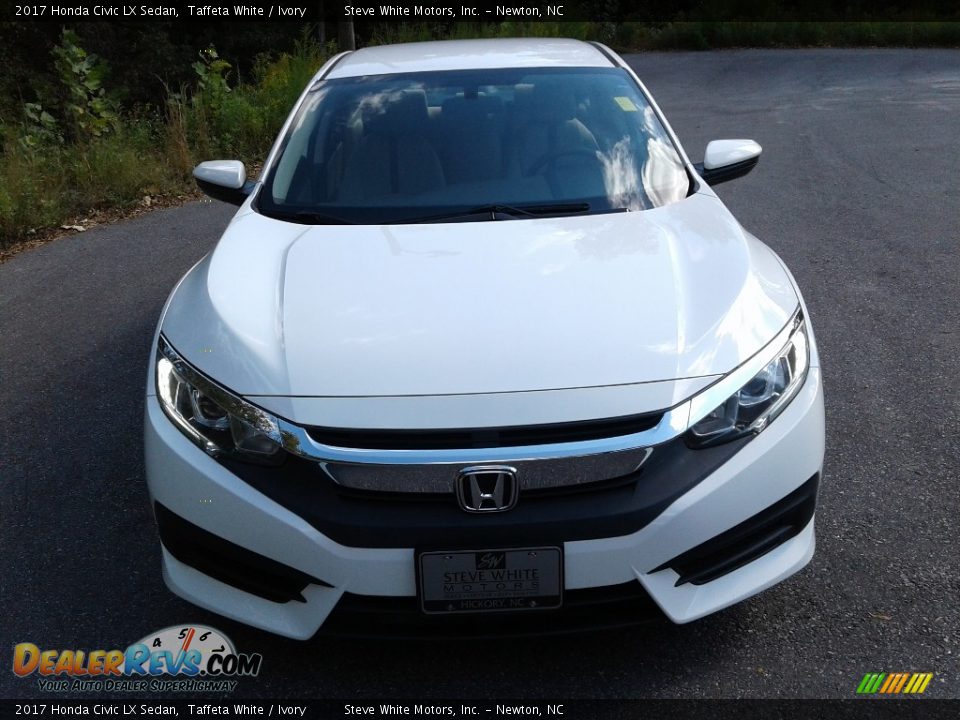 2017 Honda Civic LX Sedan Taffeta White / Ivory Photo #4