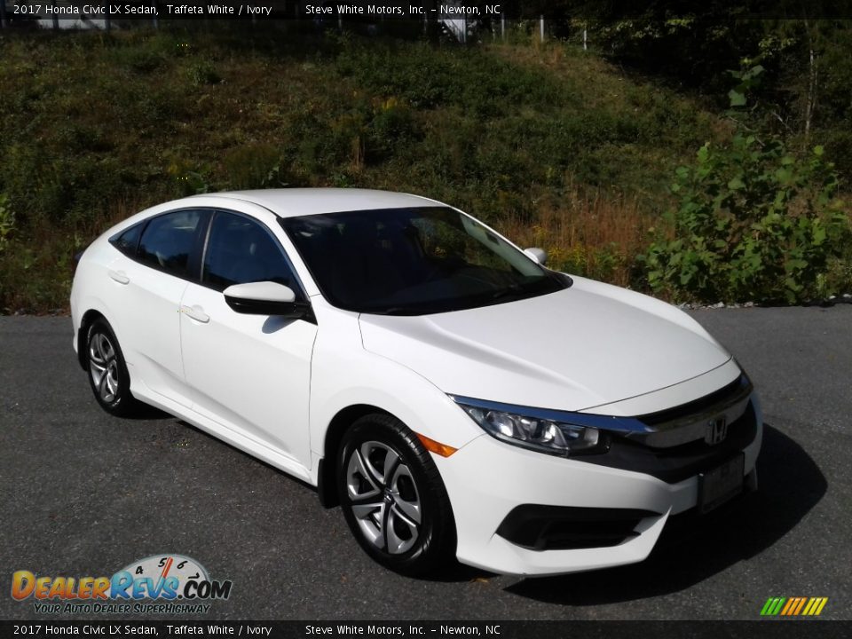 2017 Honda Civic LX Sedan Taffeta White / Ivory Photo #5