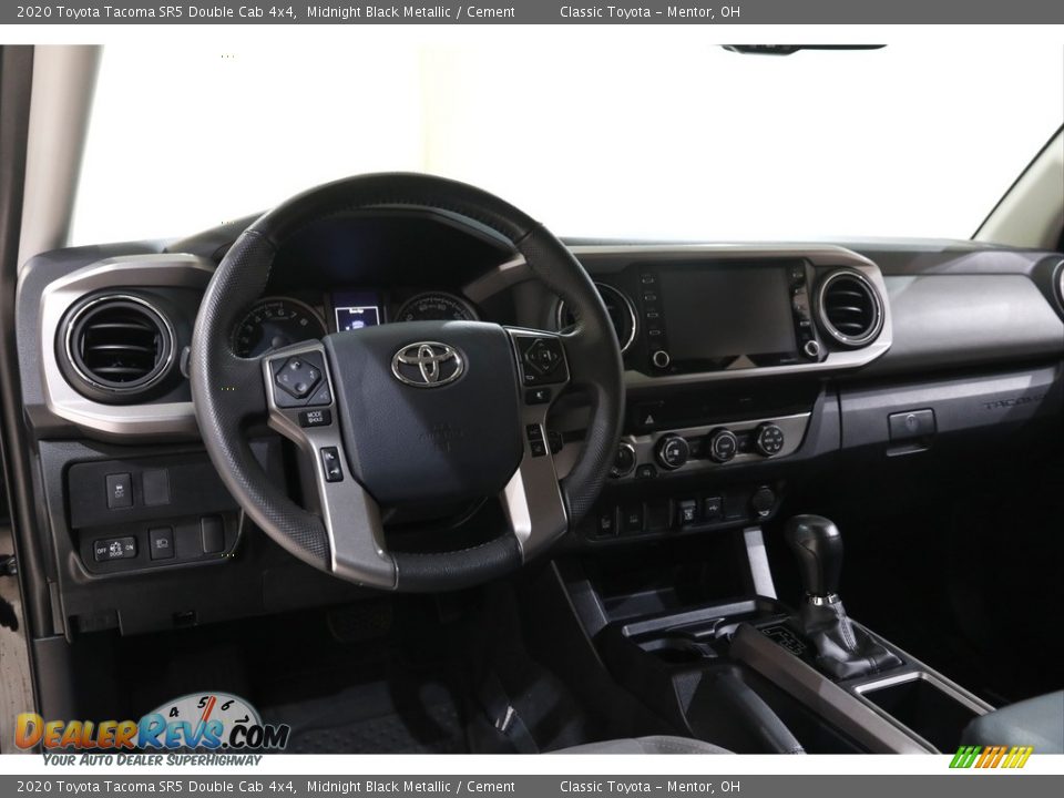2020 Toyota Tacoma SR5 Double Cab 4x4 Midnight Black Metallic / Cement Photo #6