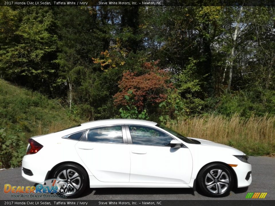 2017 Honda Civic LX Sedan Taffeta White / Ivory Photo #6