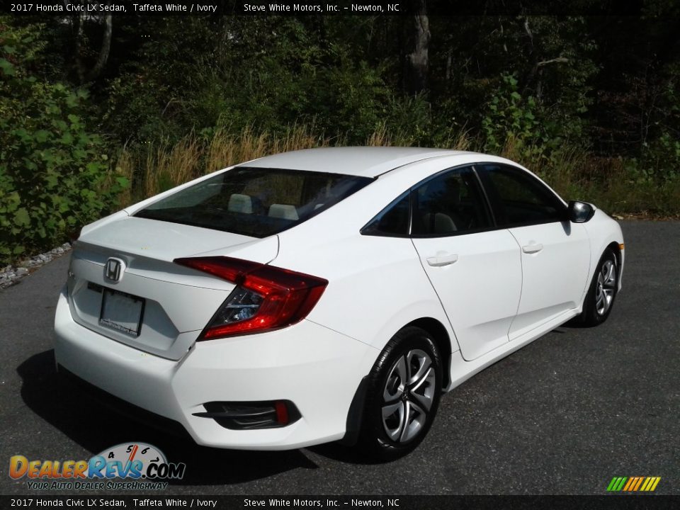 2017 Honda Civic LX Sedan Taffeta White / Ivory Photo #7