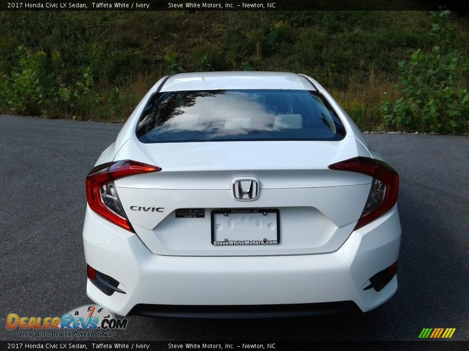2017 Honda Civic LX Sedan Taffeta White / Ivory Photo #8