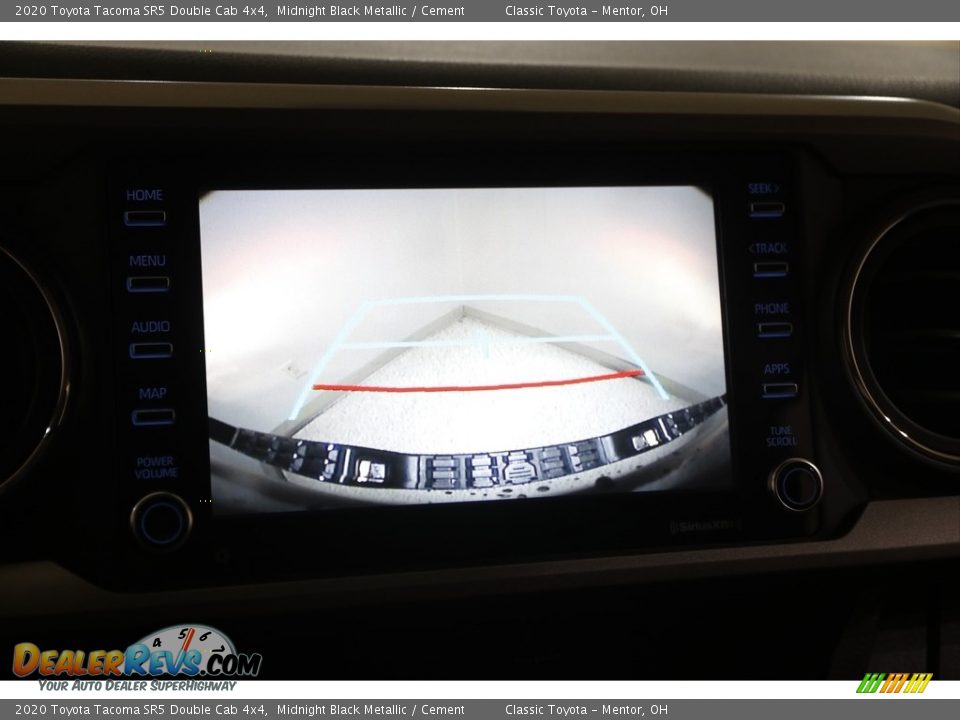 2020 Toyota Tacoma SR5 Double Cab 4x4 Midnight Black Metallic / Cement Photo #11