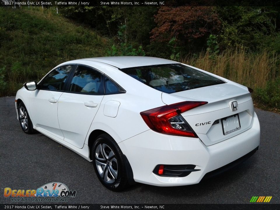 2017 Honda Civic LX Sedan Taffeta White / Ivory Photo #10