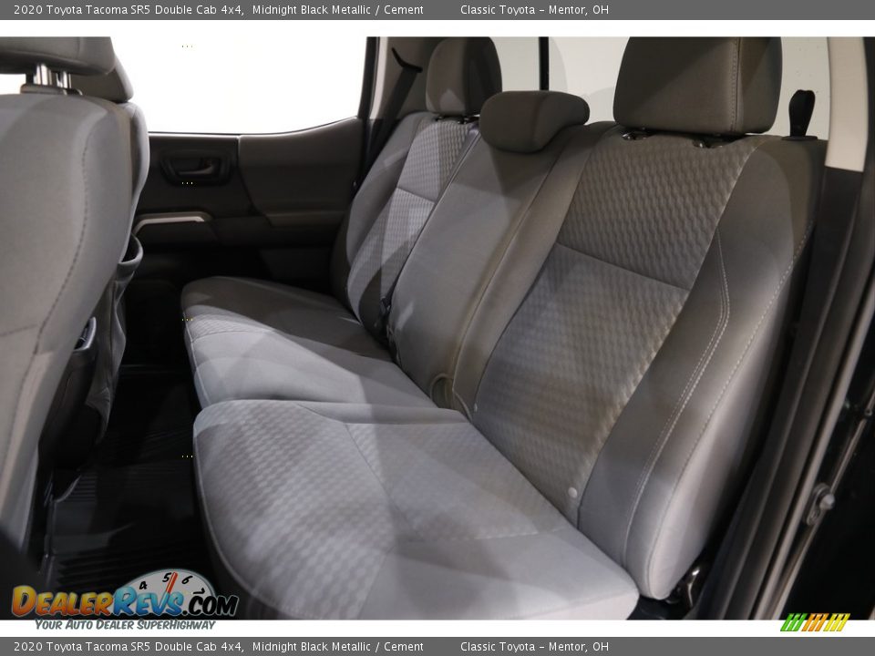 2020 Toyota Tacoma SR5 Double Cab 4x4 Midnight Black Metallic / Cement Photo #16