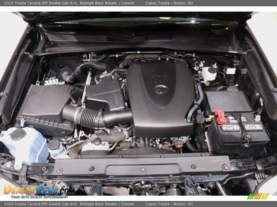 2020 Toyota Tacoma SR5 Double Cab 4x4 Midnight Black Metallic / Cement Photo #18