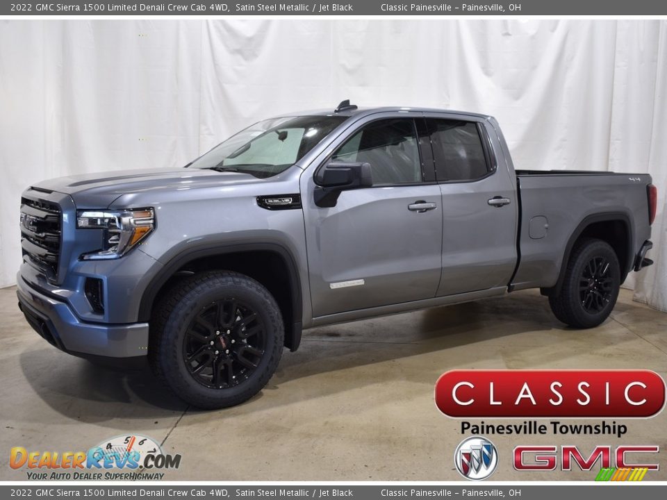 2022 GMC Sierra 1500 Limited Denali Crew Cab 4WD Satin Steel Metallic / Jet Black Photo #1