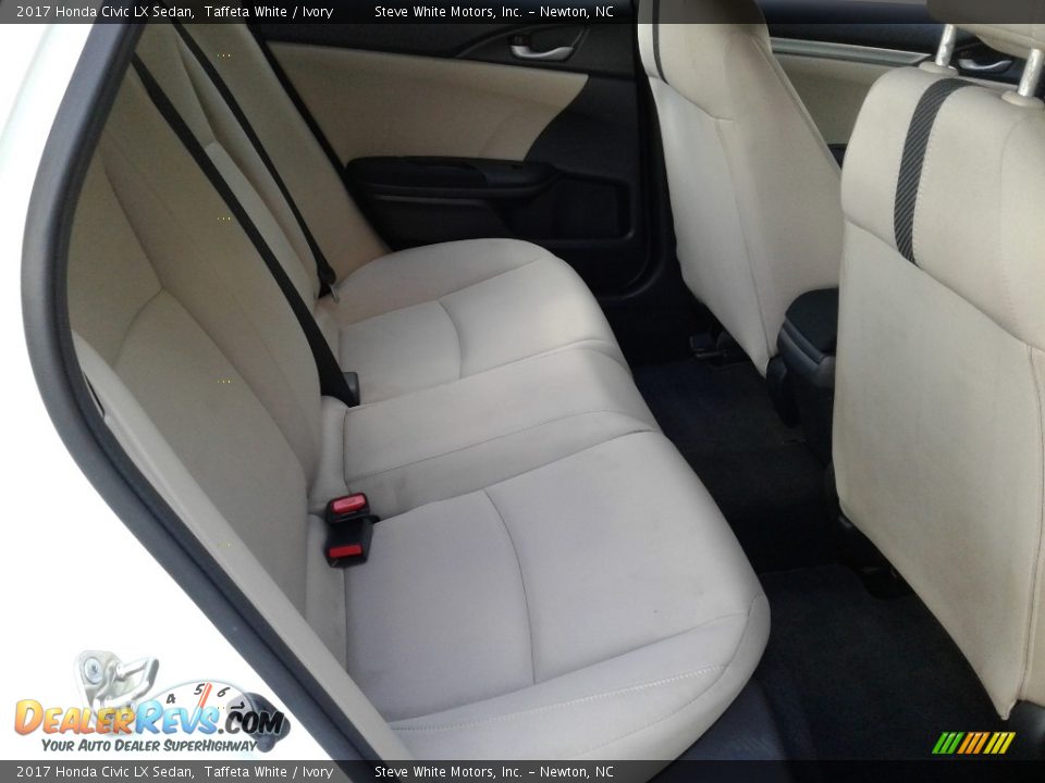 2017 Honda Civic LX Sedan Taffeta White / Ivory Photo #17