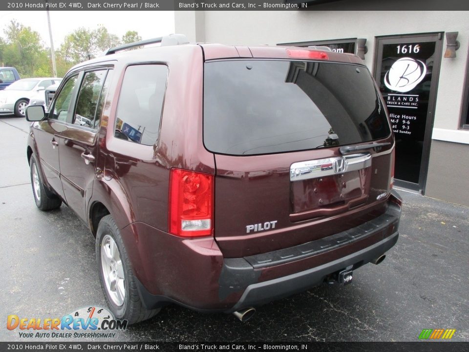 2010 Honda Pilot EX 4WD Dark Cherry Pearl / Black Photo #3