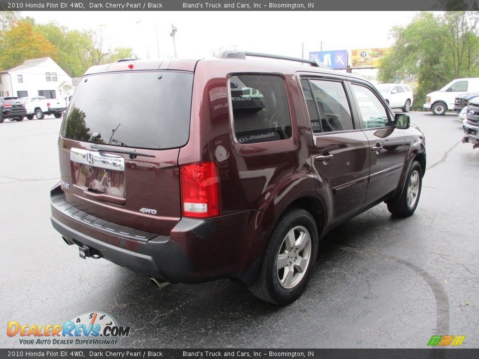 2010 Honda Pilot EX 4WD Dark Cherry Pearl / Black Photo #4