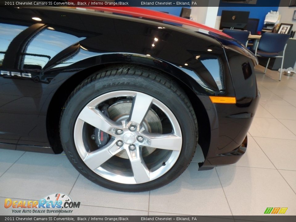 2011 Chevrolet Camaro SS Convertible Black / Inferno Orange/Black Photo #2