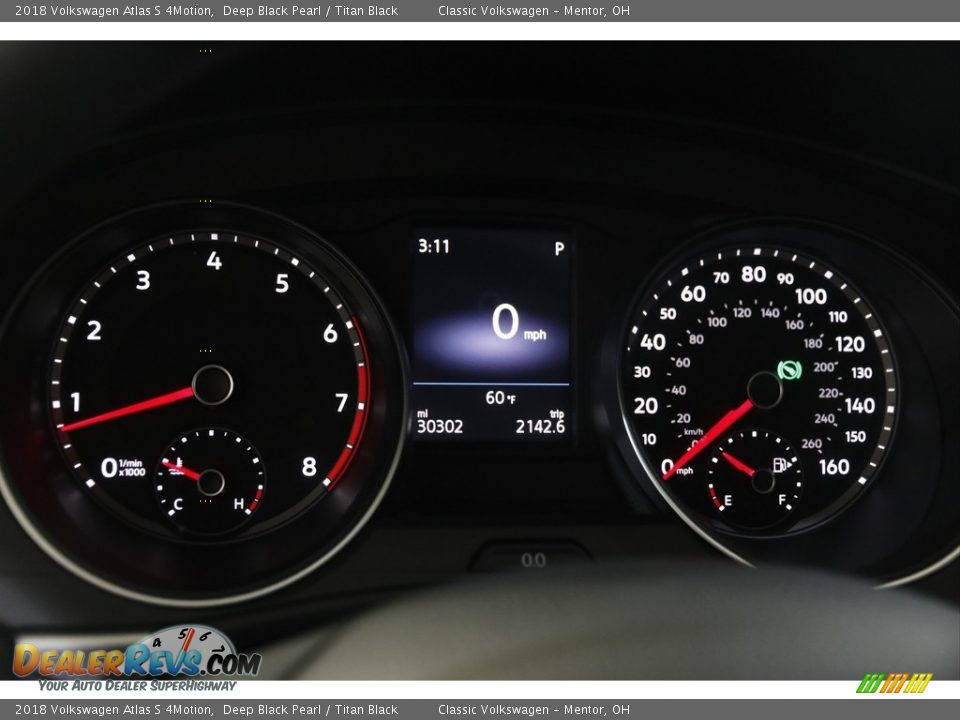 2018 Volkswagen Atlas S 4Motion Gauges Photo #8