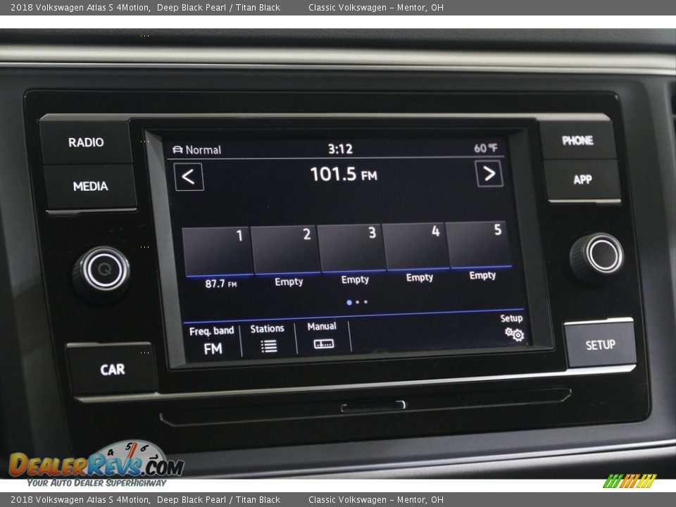 Audio System of 2018 Volkswagen Atlas S 4Motion Photo #10