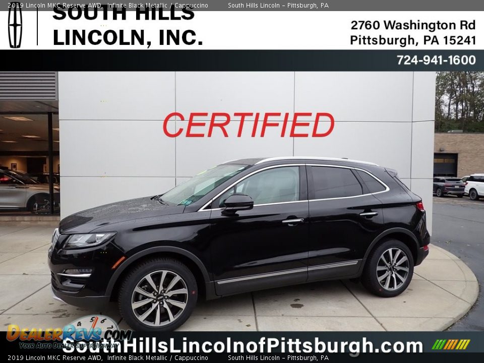 2019 Lincoln MKC Reserve AWD Infinite Black Metallic / Cappuccino Photo #1