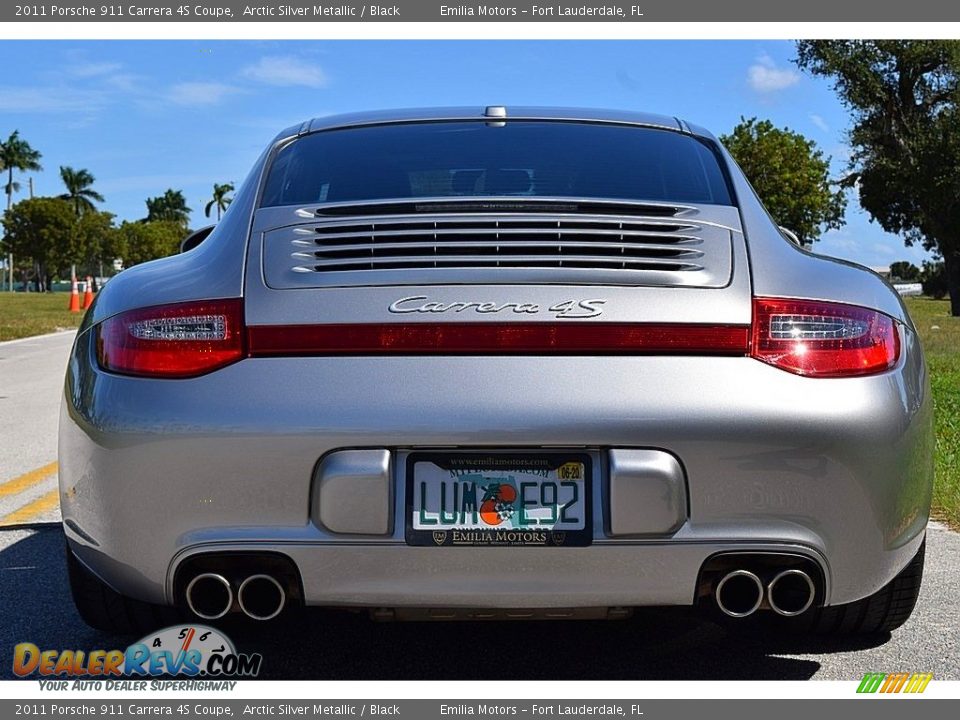 2011 Porsche 911 Carrera 4S Coupe Arctic Silver Metallic / Black Photo #3