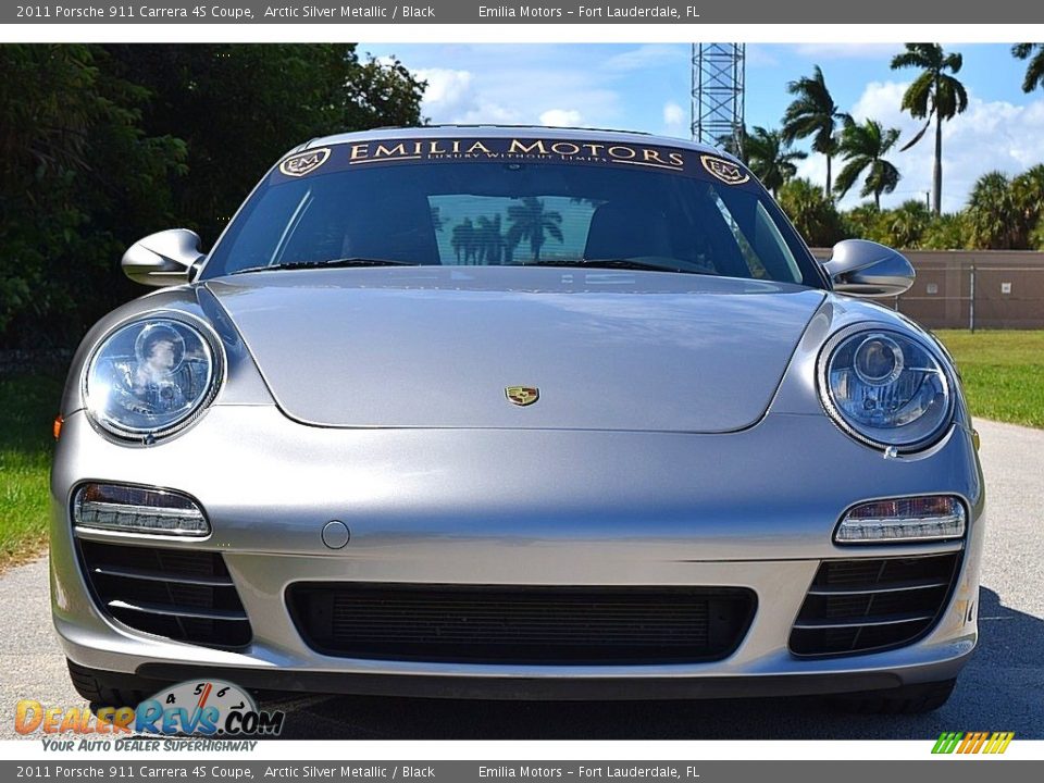 2011 Porsche 911 Carrera 4S Coupe Arctic Silver Metallic / Black Photo #7