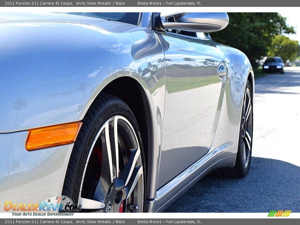 2011 Porsche 911 Carrera 4S Coupe Arctic Silver Metallic / Black Photo #11