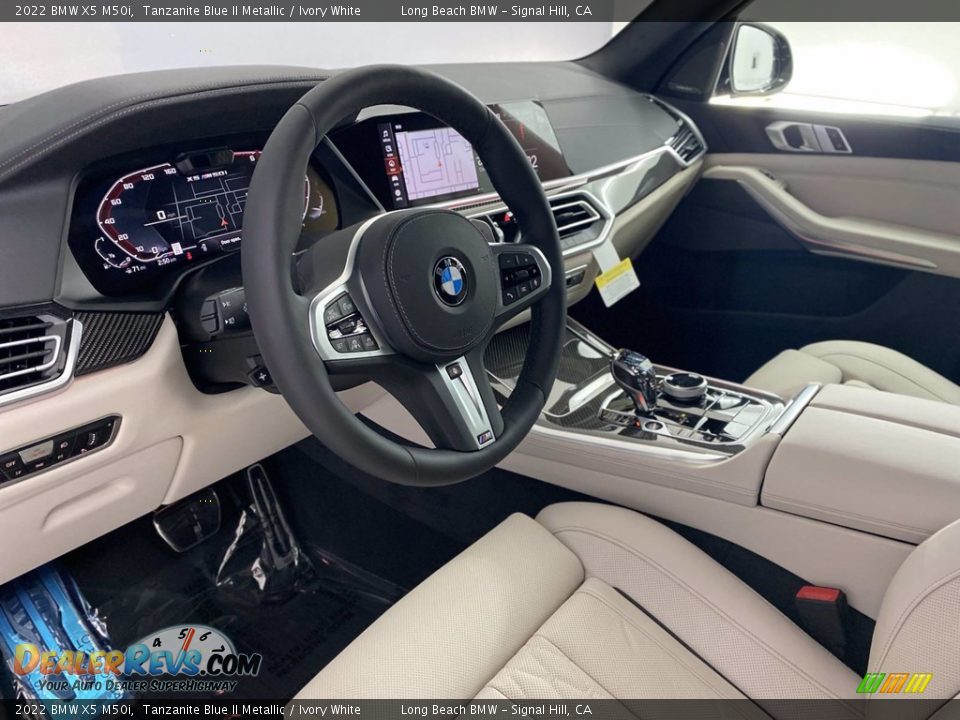 Ivory White Interior - 2022 BMW X5 M50i Photo #13