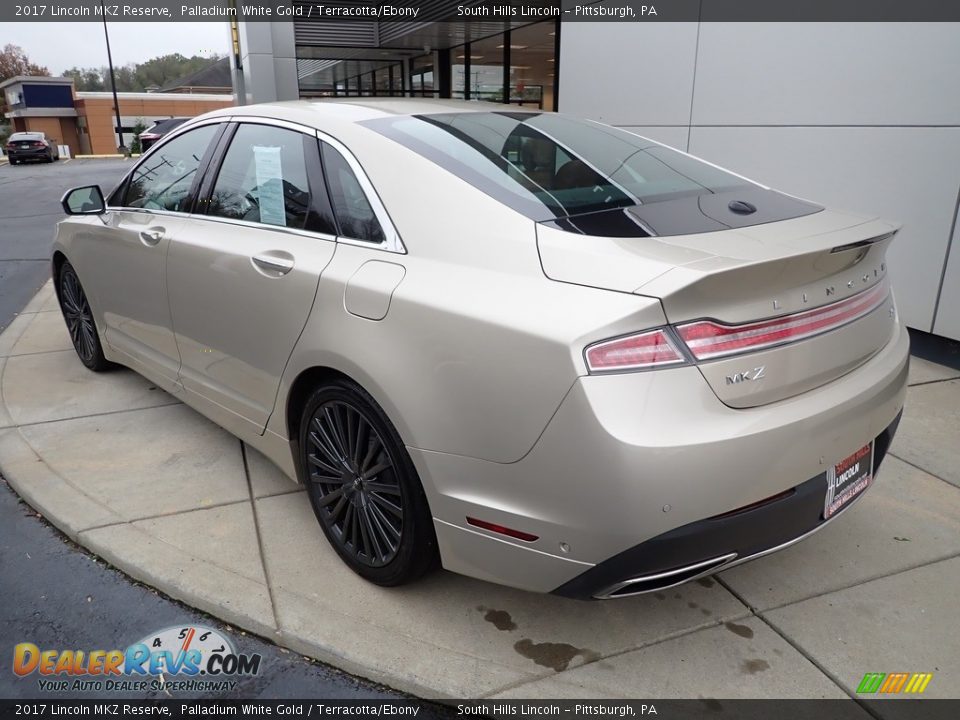 2017 Lincoln MKZ Reserve Palladium White Gold / Terracotta/Ebony Photo #3