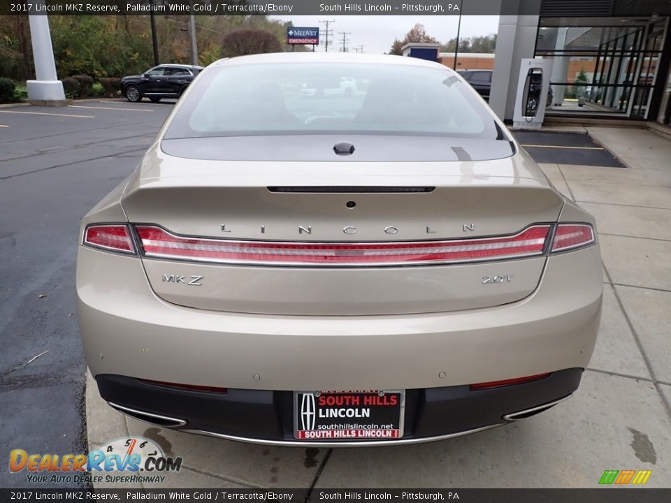 2017 Lincoln MKZ Reserve Palladium White Gold / Terracotta/Ebony Photo #4