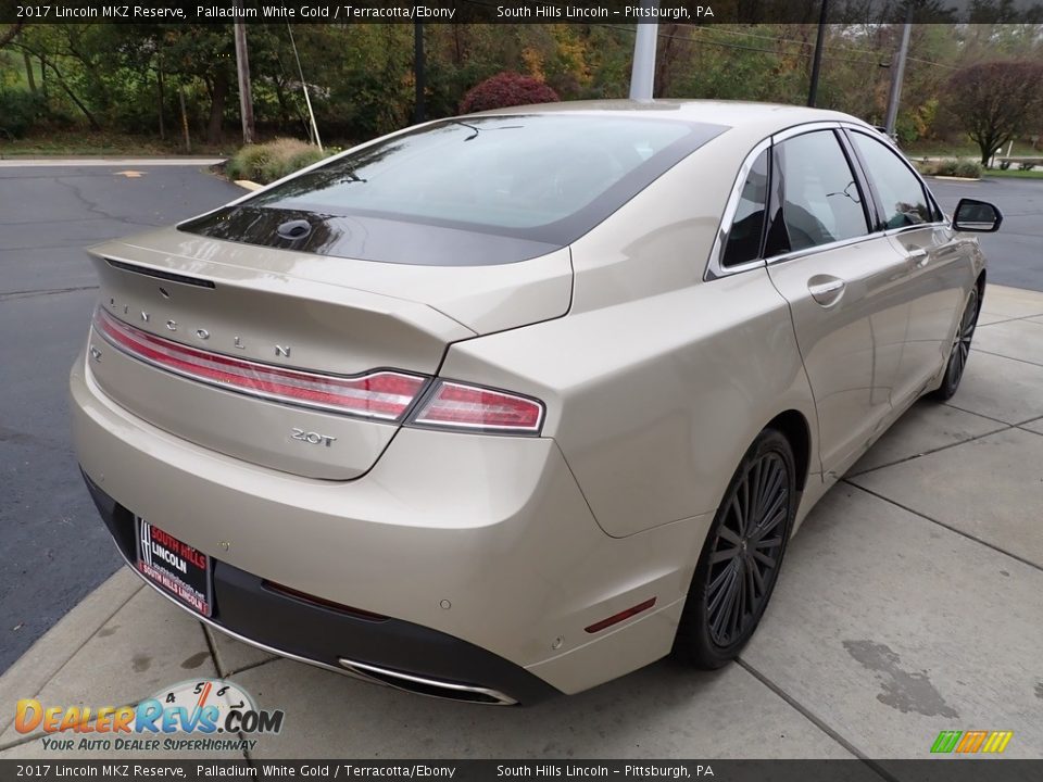 2017 Lincoln MKZ Reserve Palladium White Gold / Terracotta/Ebony Photo #6