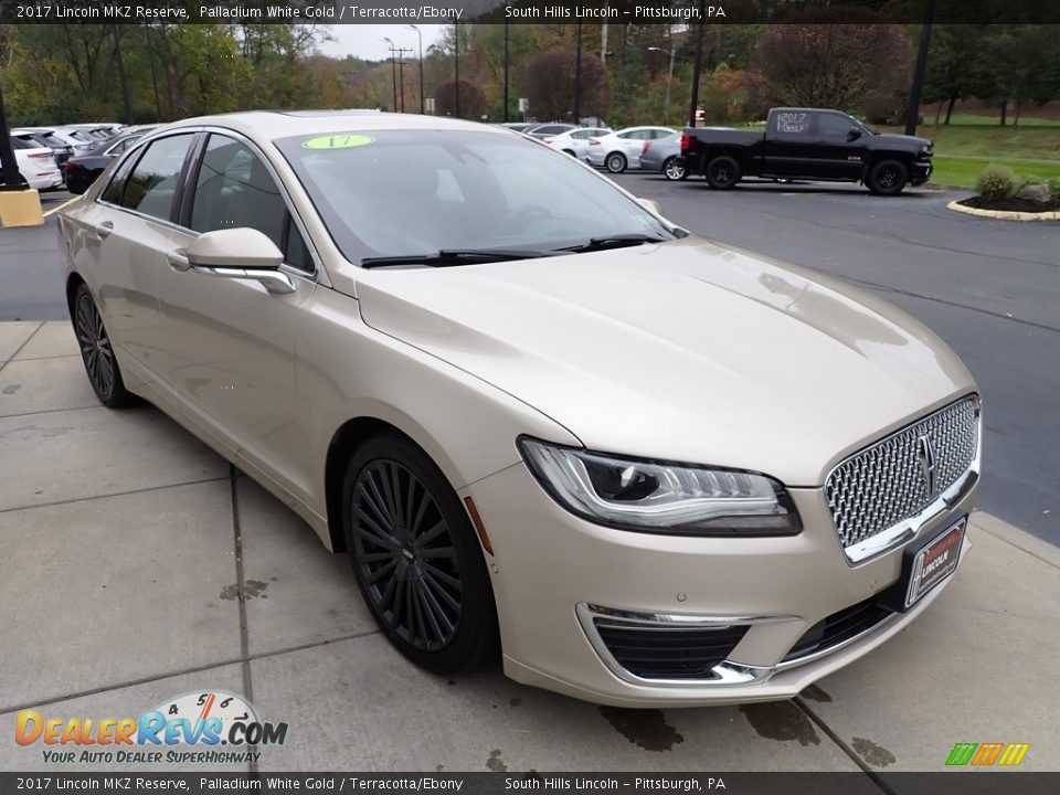 2017 Lincoln MKZ Reserve Palladium White Gold / Terracotta/Ebony Photo #8