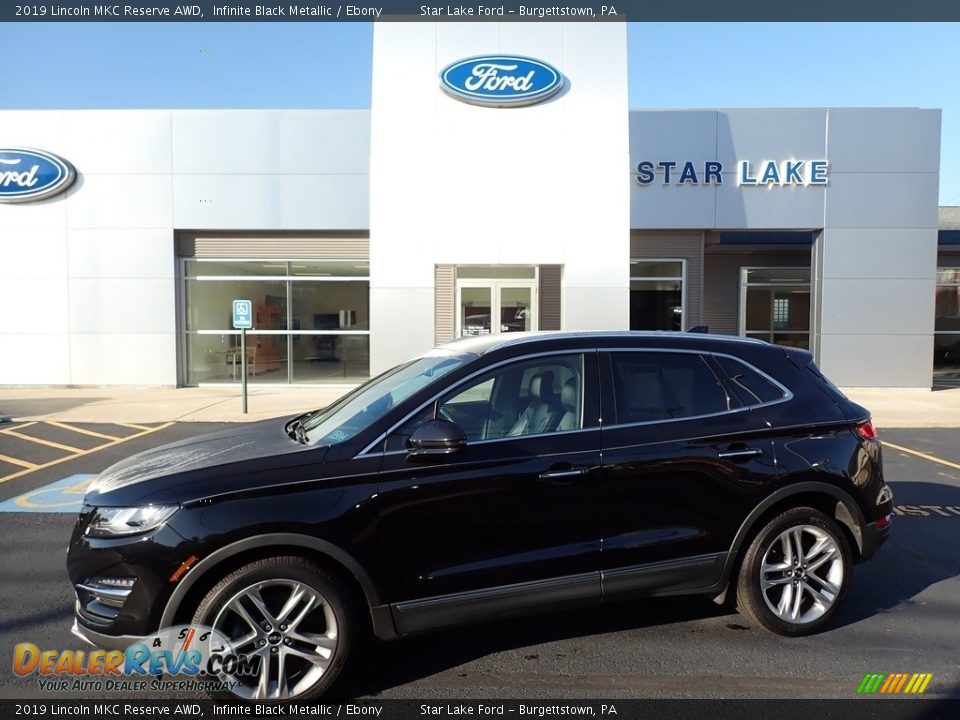 2019 Lincoln MKC Reserve AWD Infinite Black Metallic / Ebony Photo #1