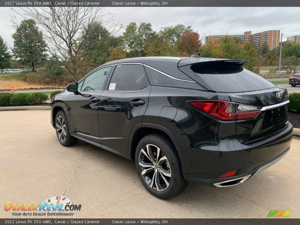 2022 Lexus RX 350 AWD Caviar / Glazed Caramel Photo #4