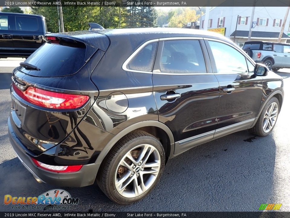 2019 Lincoln MKC Reserve AWD Infinite Black Metallic / Ebony Photo #6