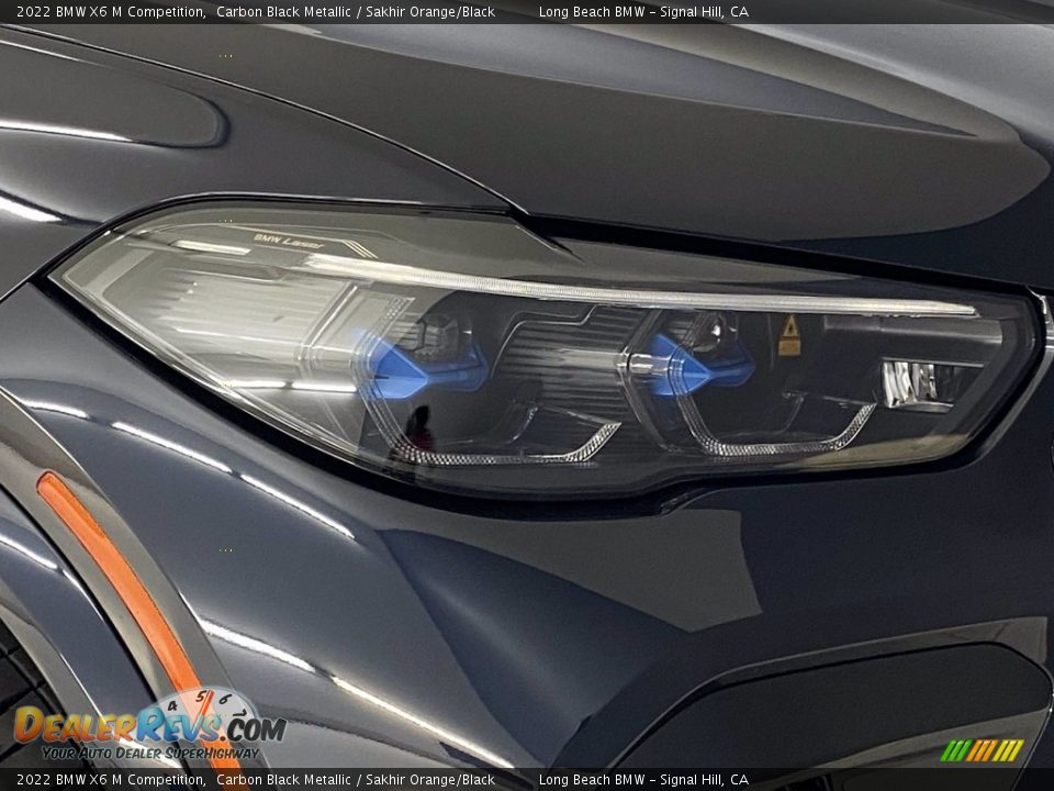 2022 BMW X6 M Competition Carbon Black Metallic / Sakhir Orange/Black Photo #4