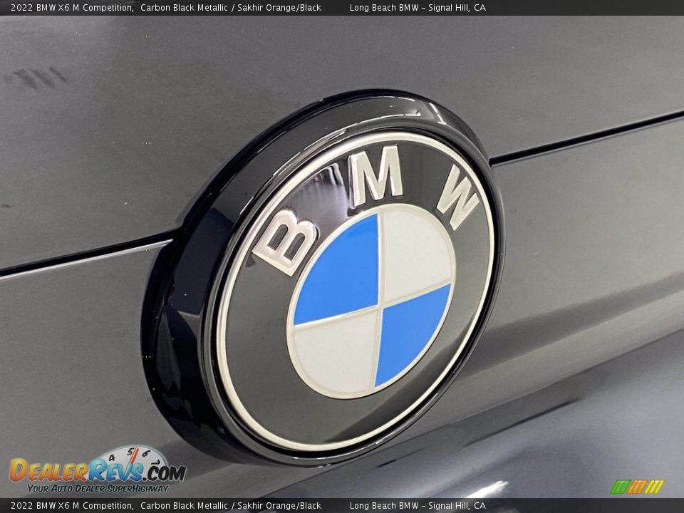 2022 BMW X6 M Competition Carbon Black Metallic / Sakhir Orange/Black Photo #7