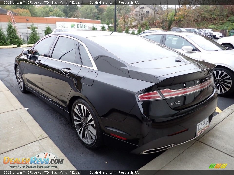 2018 Lincoln MKZ Reserve AWD Black Velvet / Ebony Photo #2