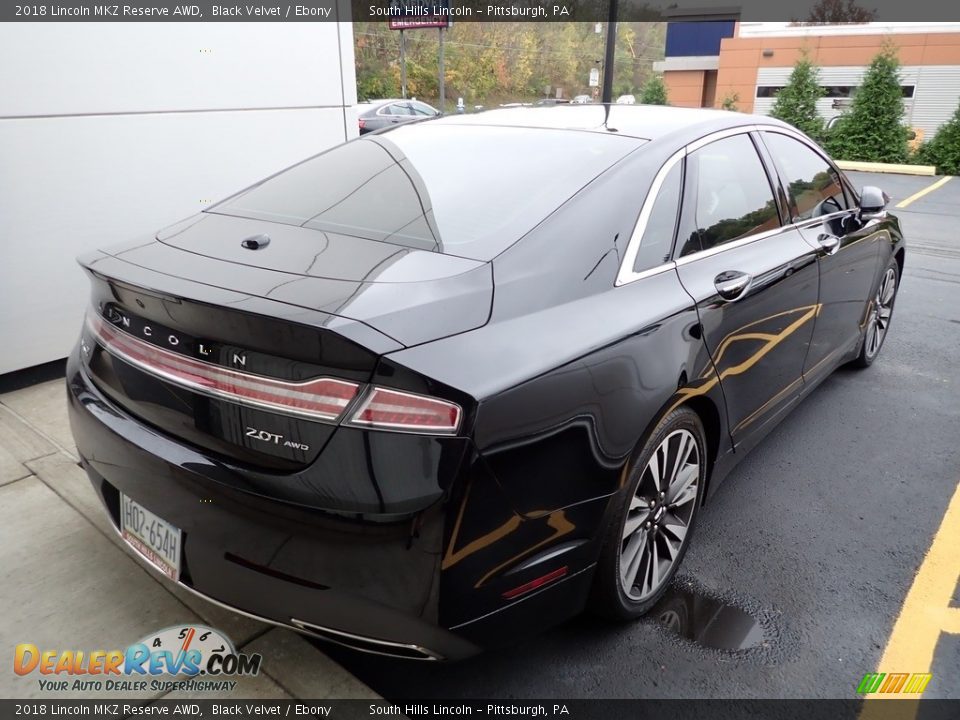 2018 Lincoln MKZ Reserve AWD Black Velvet / Ebony Photo #3