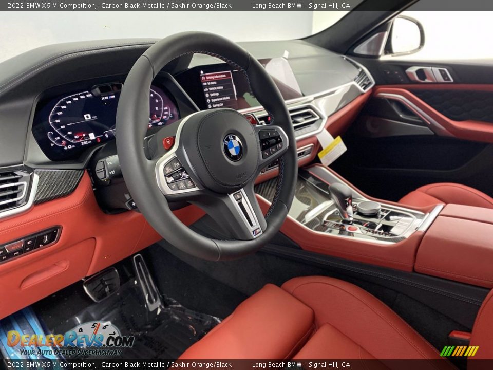 Sakhir Orange/Black Interior - 2022 BMW X6 M Competition Photo #12