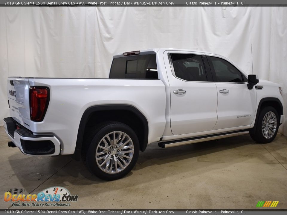 2019 GMC Sierra 1500 Denali Crew Cab 4WD White Frost Tricoat / Dark Walnut/­Dark Ash Grey Photo #2