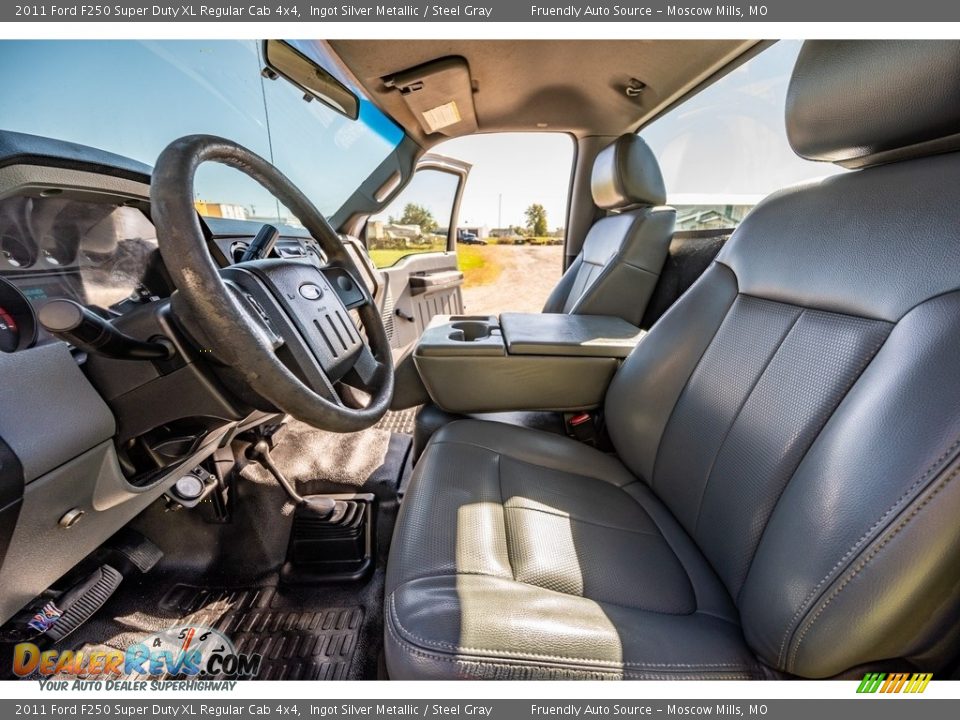 Front Seat of 2011 Ford F250 Super Duty XL Regular Cab 4x4 Photo #10