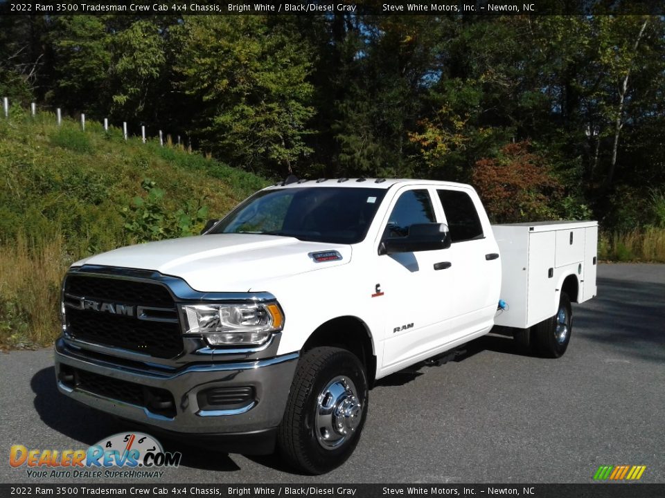 2022 Ram 3500 Tradesman Crew Cab 4x4 Chassis Bright White / Black/Diesel Gray Photo #2