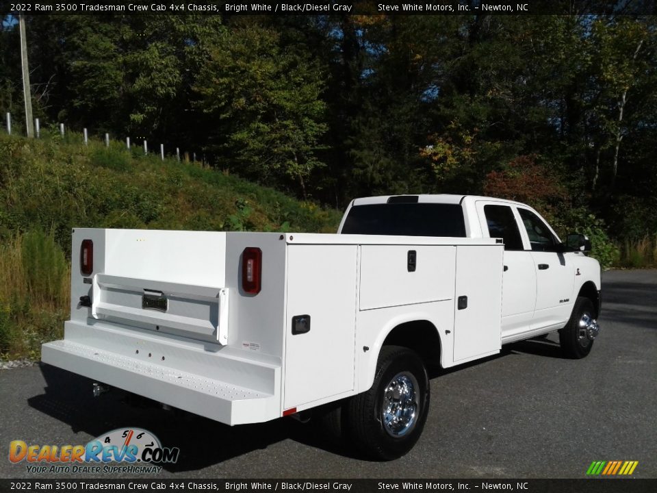 2022 Ram 3500 Tradesman Crew Cab 4x4 Chassis Bright White / Black/Diesel Gray Photo #6