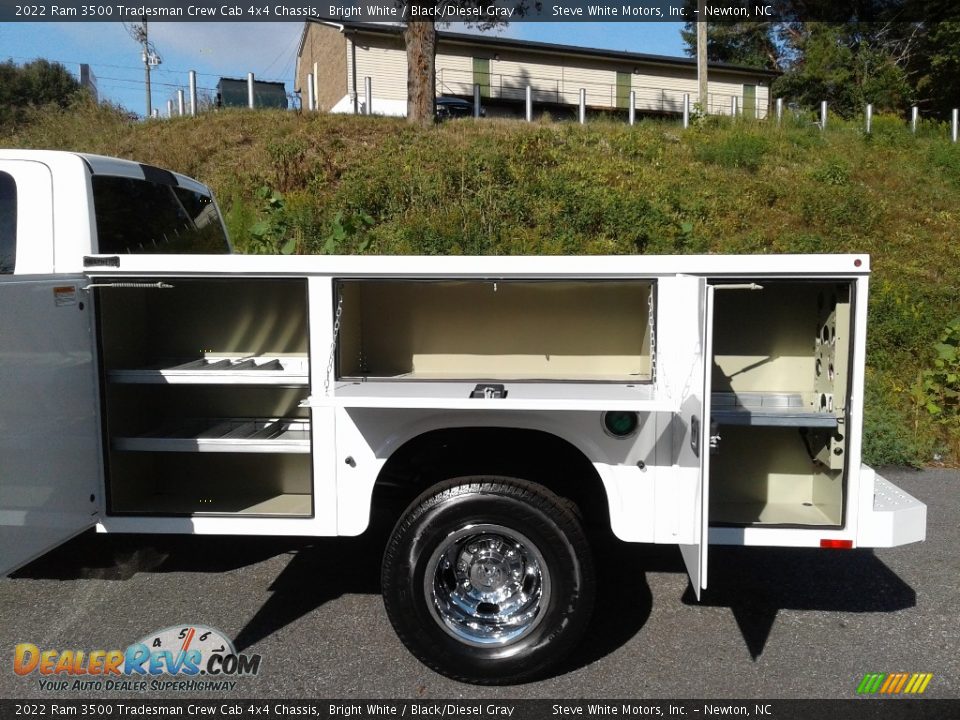 2022 Ram 3500 Tradesman Crew Cab 4x4 Chassis Bright White / Black/Diesel Gray Photo #11