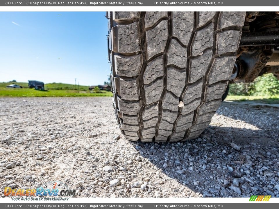 2011 Ford F250 Super Duty XL Regular Cab 4x4 Ingot Silver Metallic / Steel Gray Photo #21