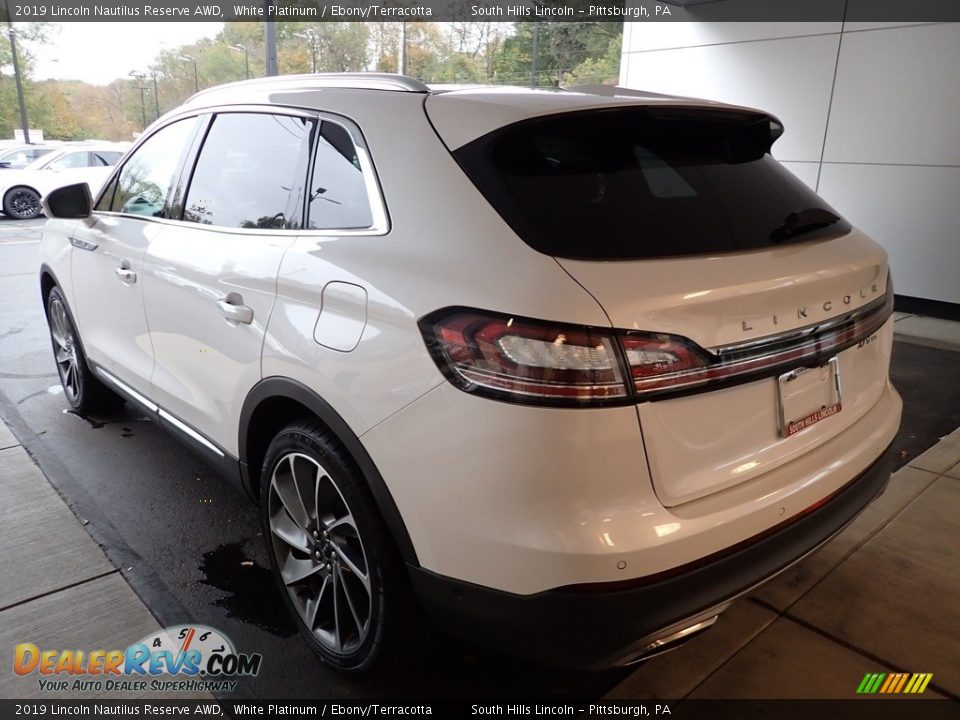 2019 Lincoln Nautilus Reserve AWD White Platinum / Ebony/Terracotta Photo #2