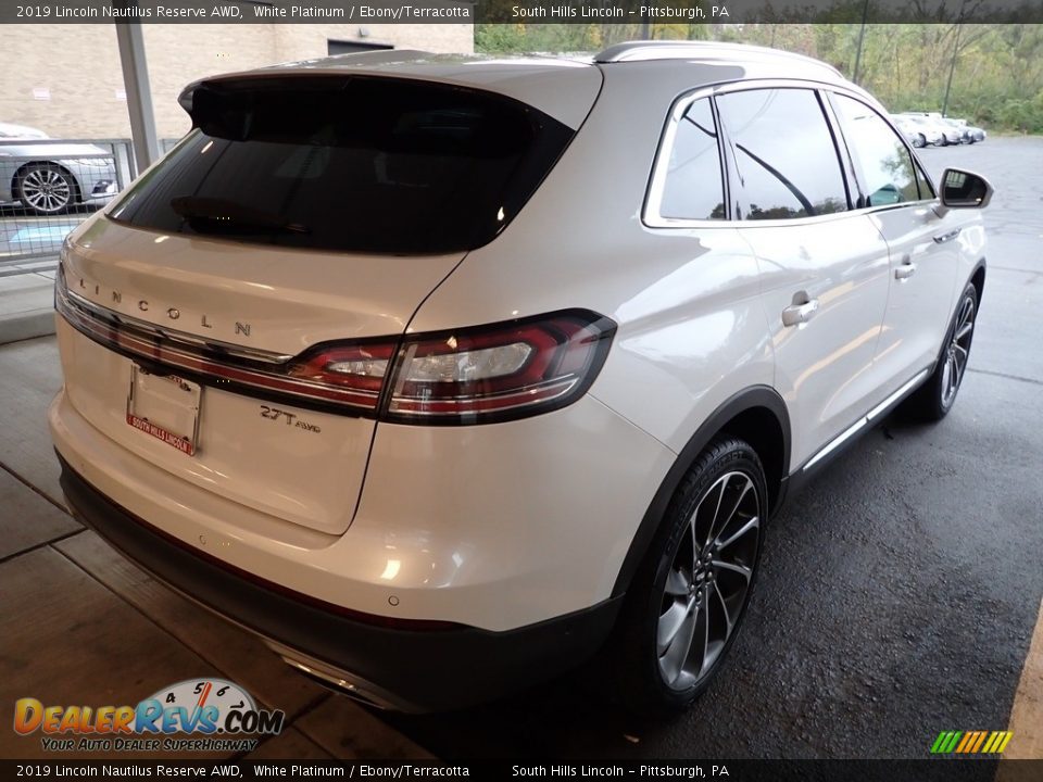 2019 Lincoln Nautilus Reserve AWD White Platinum / Ebony/Terracotta Photo #3