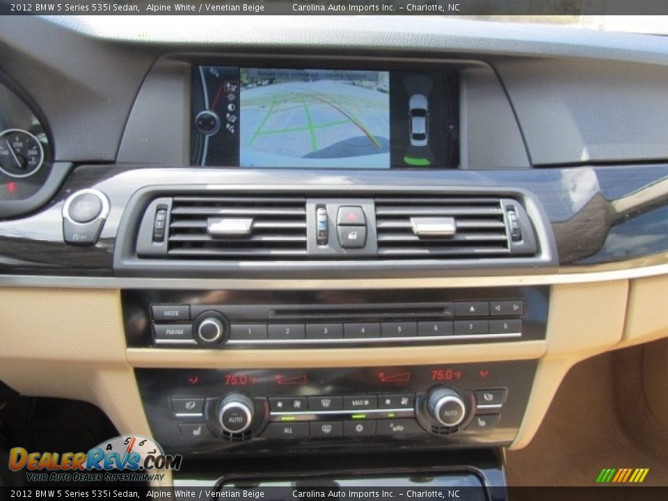 2012 BMW 5 Series 535i Sedan Alpine White / Venetian Beige Photo #16