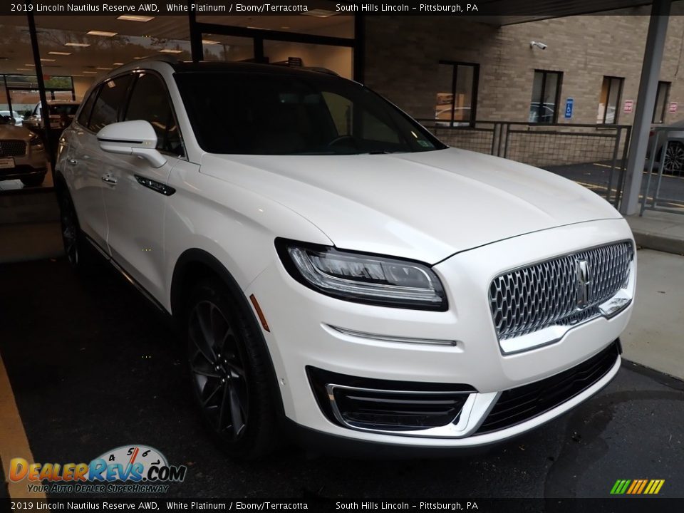 2019 Lincoln Nautilus Reserve AWD White Platinum / Ebony/Terracotta Photo #4