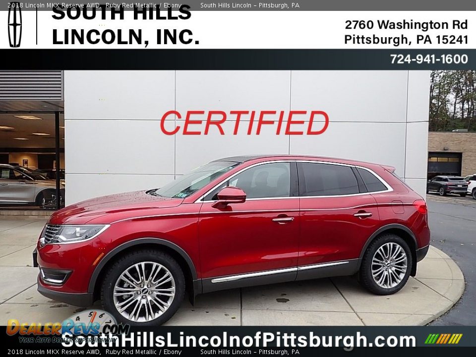 2018 Lincoln MKX Reserve AWD Ruby Red Metallic / Ebony Photo #1