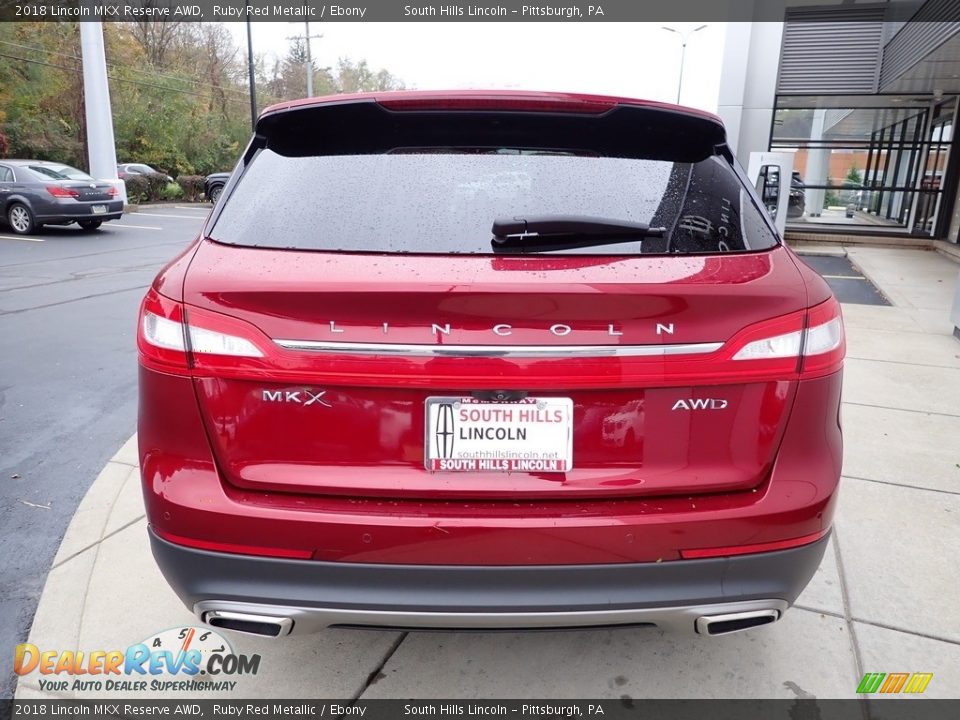 2018 Lincoln MKX Reserve AWD Ruby Red Metallic / Ebony Photo #4