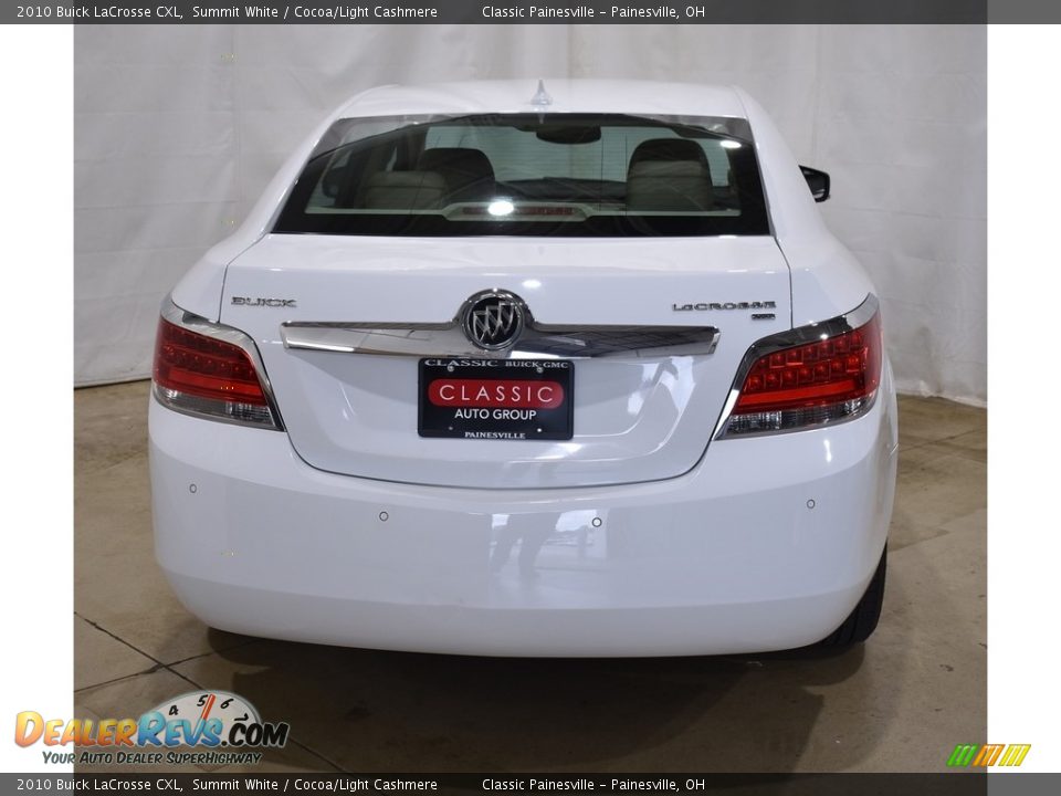 2010 Buick LaCrosse CXL Summit White / Cocoa/Light Cashmere Photo #3