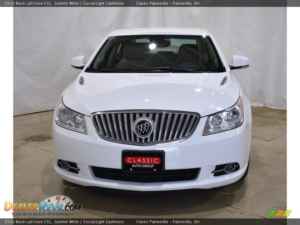 2010 Buick LaCrosse CXL Summit White / Cocoa/Light Cashmere Photo #4